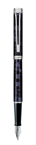 Ручка перьевая Waterman Harmonie Lacquer Patio Blue & Grey CT, F (S0701660)