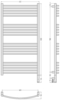 Сунержа 31-6003-1260 РЭБ БОГЕМА 3.1 1200х600 МЭМ правый (Матовый чёрный)