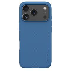 Чехол синего цвета от Nillkin для смартфона iPhone 17 Pro Max, серия Super Frosted Shield Pro