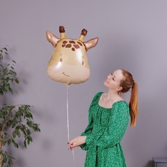 Фигура гелиевая Жираф акварель