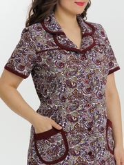 4572 Халат на пуговицах