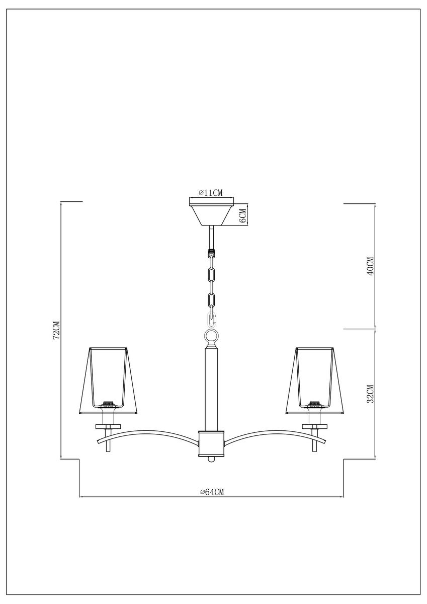 Подвесная люстра Arte Lamp Kensington A4098LM-5CC
