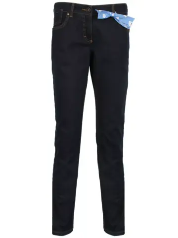 Темно-синие узкие джинсы с бантиком Marc O'Polo