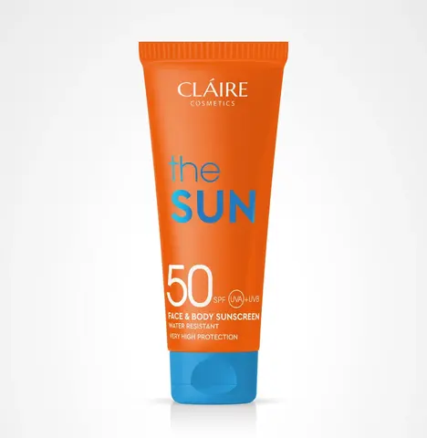 Claire cosmetics THE SUN Крем для лица и тела солнцезащитный SUNSCREEN SPF50,  200мл