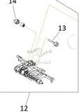 Ролик верхнего лотка Canon QM5-0208 Pickup Arm inc Pickup Rollers Upper Tray