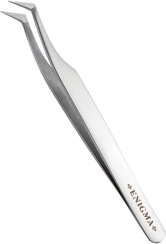 Пинцет изогнутый Enigma (Metallic)
