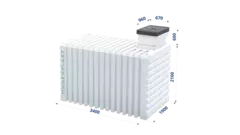 Погреб Т 3500 Тингард 12000 л.(3400x1900x2700см;950кг;белый) - арт.553974