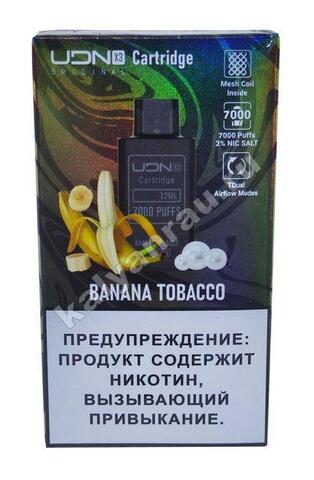 Картридж UDN X3 POD 7000 затяжек - Банановый Табак