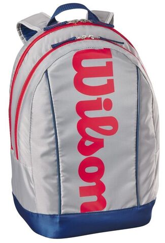 Теннисный рюкзак Wilson Junior Backpack - light grey/red/blue