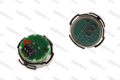 Кнопка (кнопочный модуль) RT42 RUS "18 Этаж", круглая, красная подсветка, Брайль.