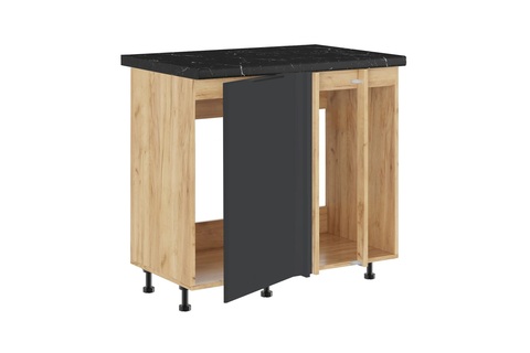 Брауни МП-1000 шкаф под мойку (Стол под мойку (прямой угол) одна створка+2 фальшпанели)