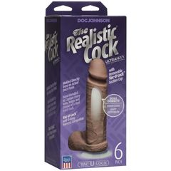 Фаллоимитатор-мулат The Realistic Cock ULTRASKYN 6” - 19,8 см. - 