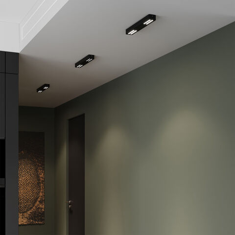 Потолочный светодиодный светильник Elektrostandard Tend 25115/LED 16W 4000K черный