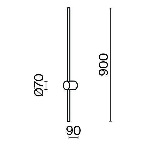 Настенный светильник Maytoni Light stick MOD237WL-L11B3K