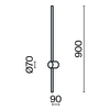 Настенный светильник Maytoni Light stick MOD237WL-L11B3K