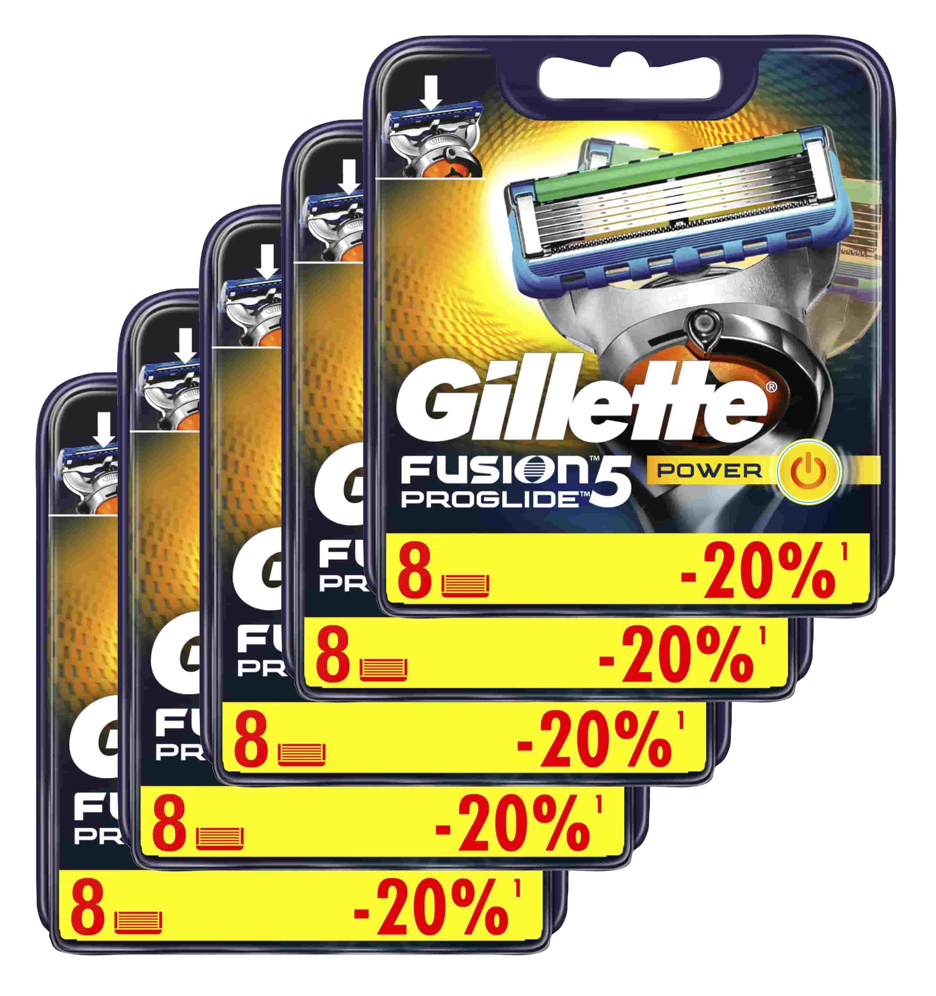 Proglide Power комплект (5х8) 40шт. (Цена за 1 пачку с учетом скидки 12% - 1540р.)