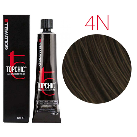 Goldwell Topchic 4N (средне-коричневый) - Стойкая крем-краска