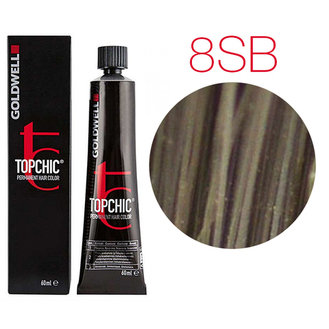 Goldwell Topchic 8SB (серебристый блонд) - Стойкая крем-краска