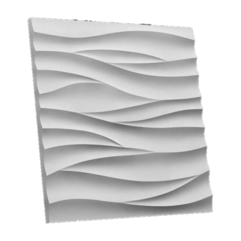 Гипсовая 3Д панель Острые волны