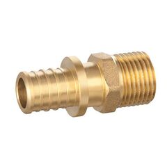 Муфта латунная для PEX DN 25-НР 3/4, под надвижную гильзу, PLP