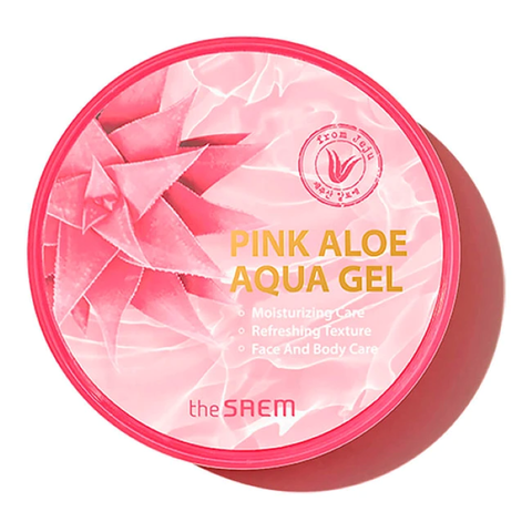 The Saem Pink Aloe Aqua Gel_CN23 Гель для лица и тела универсальный