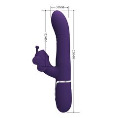 Фиолетовый вибратор-кролик Ridgely - 22,6 см. - 