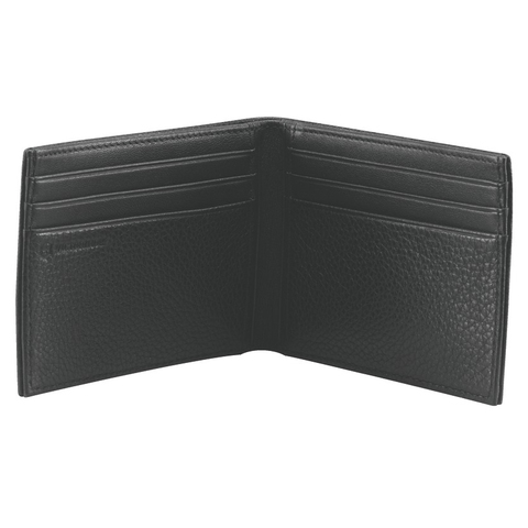 Портмоне Victorinox Altius 3.0 Moritz, чёрное, натуральная тиснёная кожа наппа, 11x1x8 см