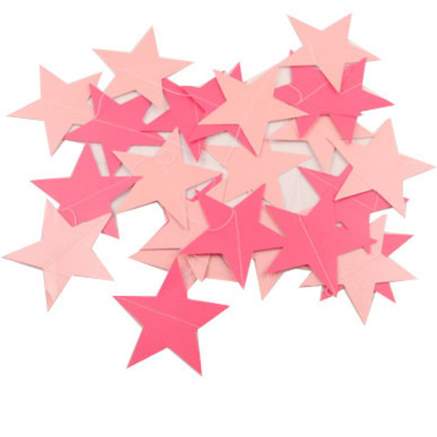 Гирлянда-подвеска Звезды Розовые