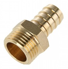 ViEiR Штуцер для шлангов 3/4" НР 18 мм, латунь (VRM418)