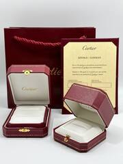 99303- Комплект упаковки  (коробка-футляр)  CARTIER (белая кожа внутри)  для двух обручальных колец lux