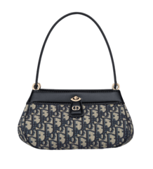 Сумка Dior Key, модель маленького формата темно-синий