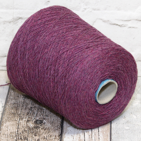 Шерсть 100% SPORTWOOL 15/2 сливово-фиолетовый меланж