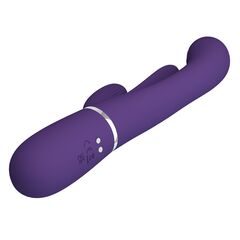 Фиолетовый мультифункциональный вибратор Shania - 22,2 см. - 