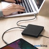 Uniq Surge Mini 100W 4-USB Charging Station Duo Type-C PD & QC 3.0 Gray