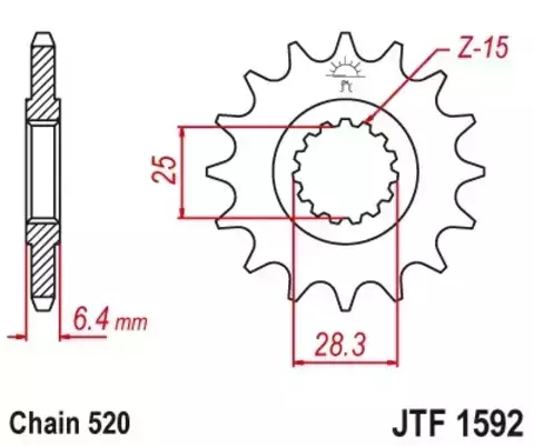 Звезда ведущая JTF1592 14