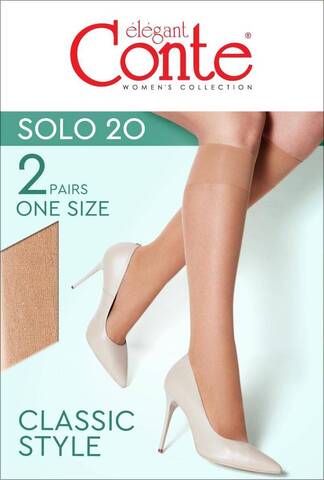 Гольфы Solo 20 Knee-Highs Conte, 2 пары