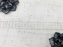 Тесьма вязаная рис. 600221, ш. 1,8 см, суровый