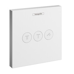 Hansgrohe ShowerSelect 15764700 Запорно-переключающий вентиль на 3 положения (белый матовый) фото