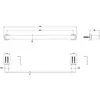 Gessi 38900#149 Gessi Emporio accessories Полотенцедержатель, 45 см, цвет: Finox Brushed Nickel