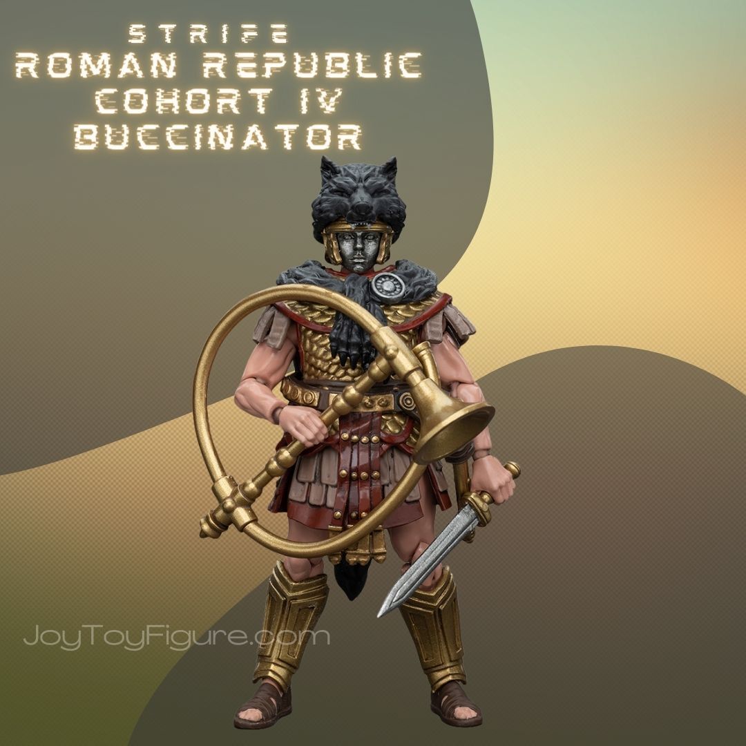 Фигурка Трубач Когорты IV масштаб 1/18 Roman Republic JoyToy