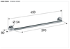Remer GS30BG Полотенцедержатель Guest GS30BG, золото брашированное (BG), шт