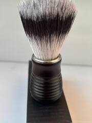 Помазок для бритья металл черный ручка синтетика 003