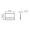 VitrA 740-1121 *Панель смыва Select, хром