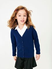 Кардиган школьный для девочки Next 113-015, Синий