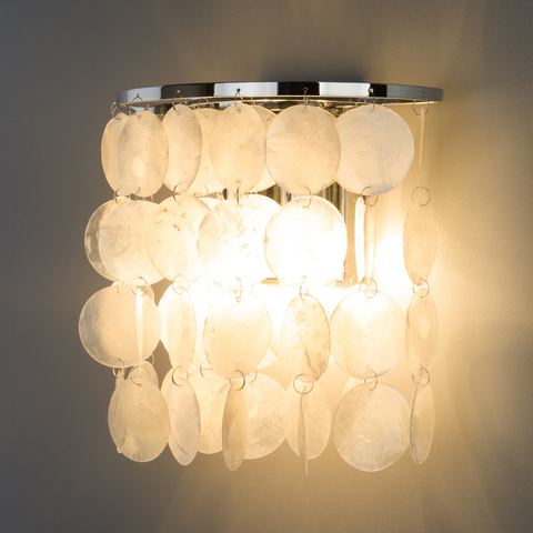 Настенный светильник 60084/2 хром/перламутр