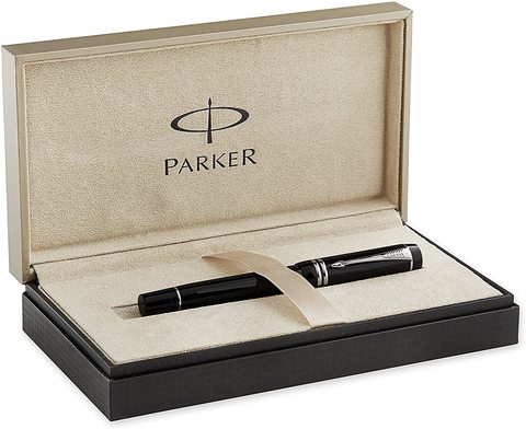 Ручка-роллер Parker Duofold T89, Black PT (S0690620)