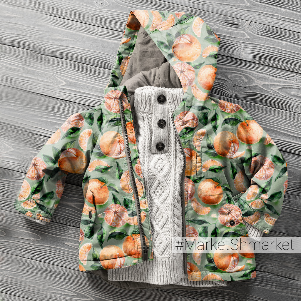 Ткани Сочные мандаринки - закажи на #MarketShmarket.com любая ткань с ...