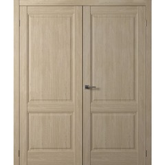 Купить Двустворчатая дверь экошпон Нова 3 дуб натуральный глухая