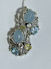 Модерн (серьги из серебра)