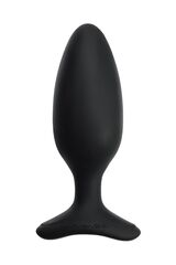 Черная анальная втулка LOVENSE Hush 2 (M) - 13,5 см. - 